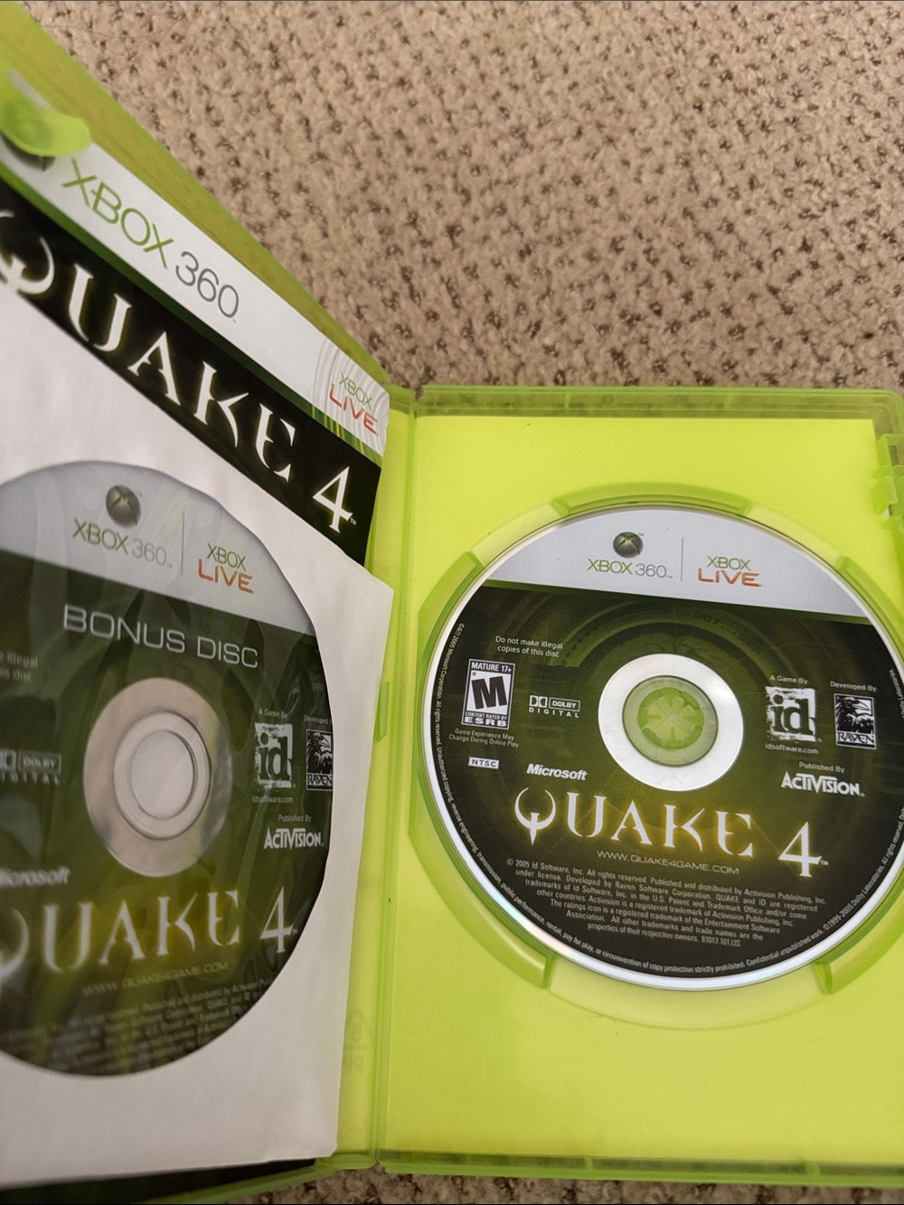 Microsoft Xbox 360 Bioshock & Quake 4 Game Bundle - Green Accents - Picture 4 of 5